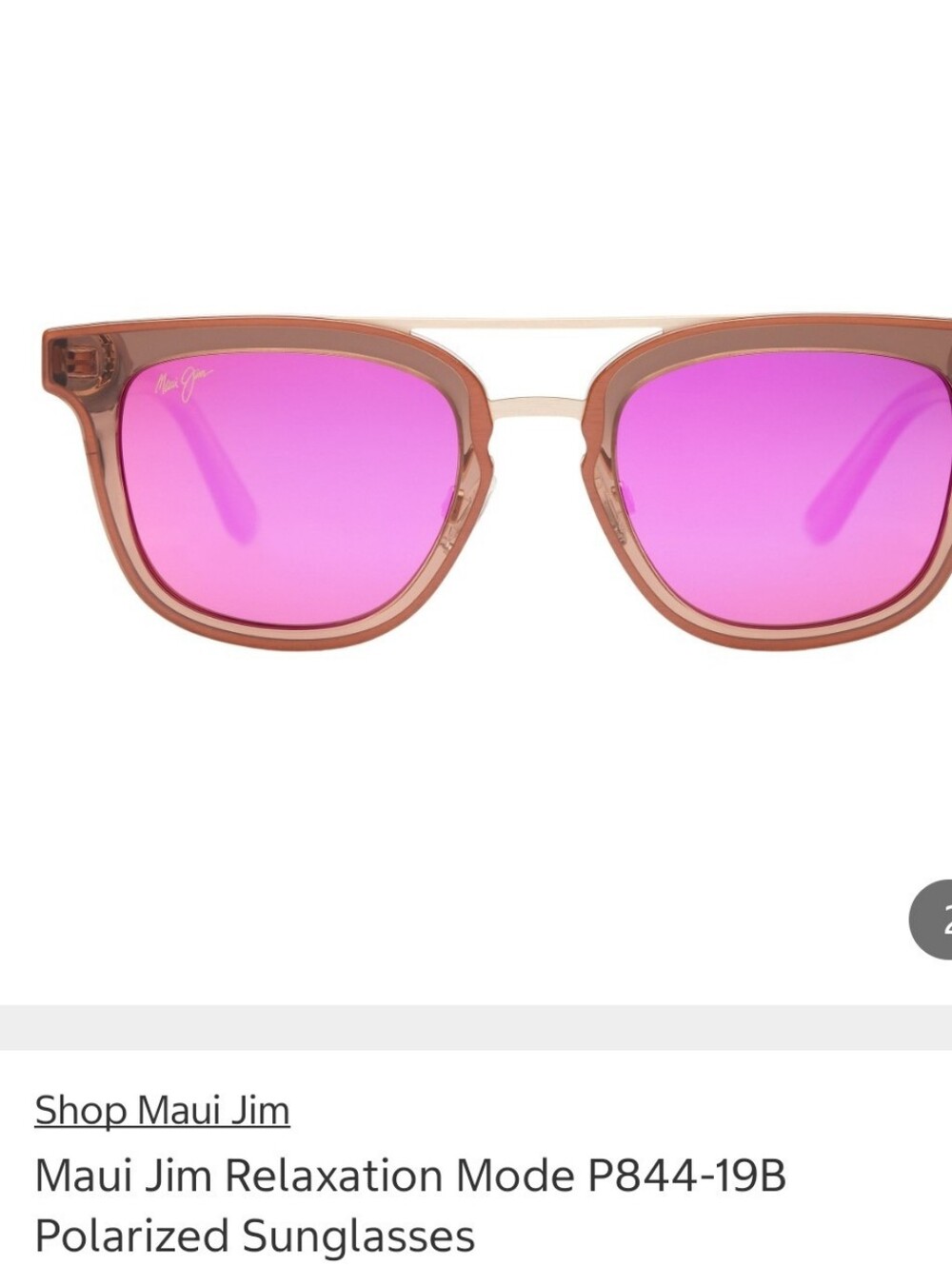 Maui Jim
Frame Material: Acetate & Stainless Steel
Lens Material: SuperThin (ST)